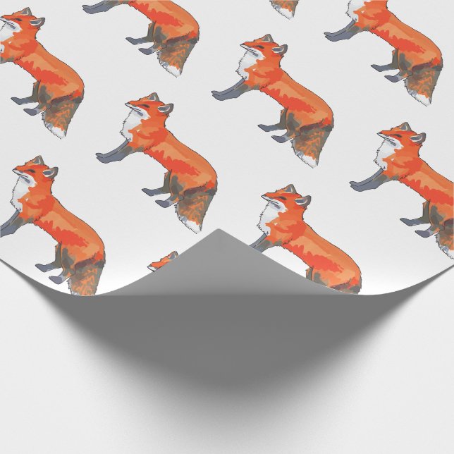 Red Fox Geschenkpapier (Ecke)