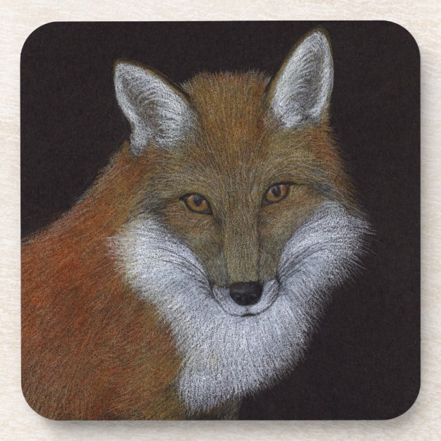 Red Fox Getränkeuntersetzer (Vorderseite)