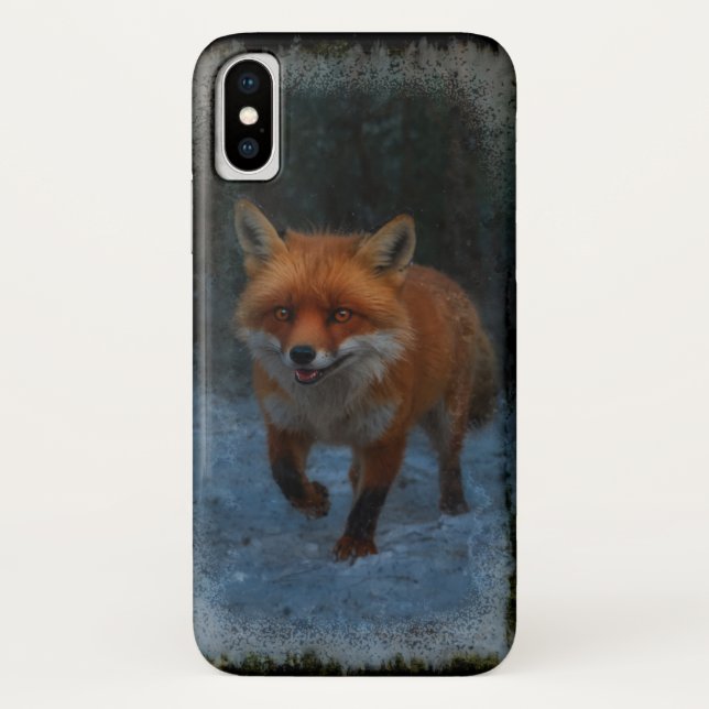 Red Fox im Winter Case-Mate iPhone Hülle (Rückseite)
