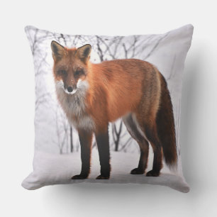 Red Fox im Winter Kissen