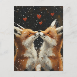 Red Fox in Liebe Postkarte