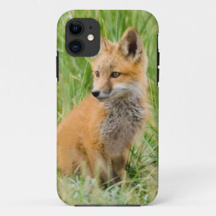 Red Fox Kit im Gras in der Nähe von Garten Case-Mate iPhone Hülle