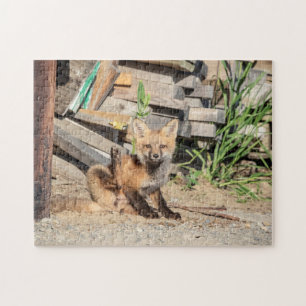 Red Fox Kit in den Adirondacks Puzzle