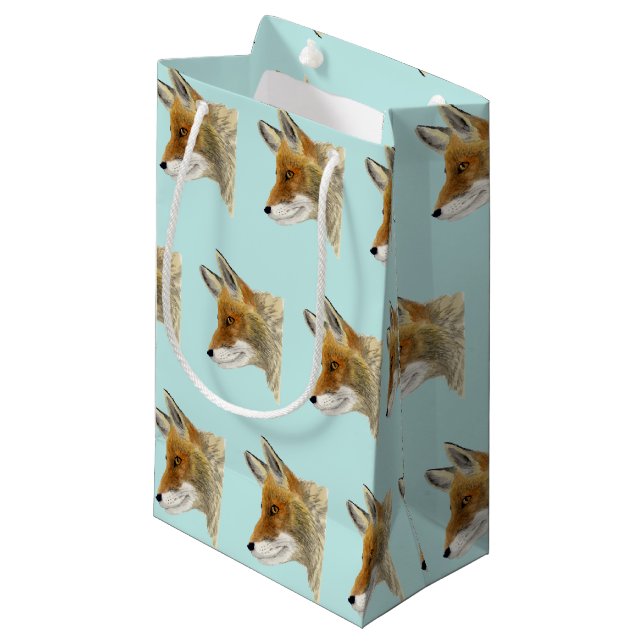 Red Fox Kleine Geschenktüte (Vorderseite Schrägansicht)