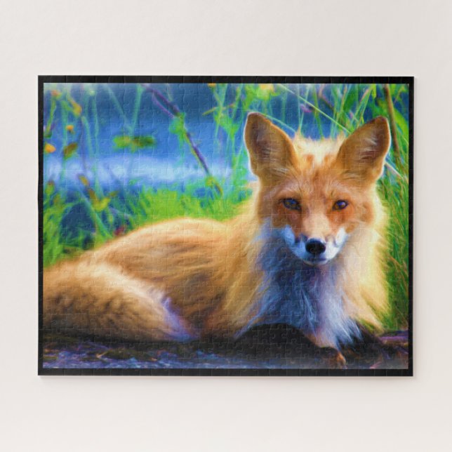 Red Fox | Landschaftliches tierisches Foto Puzzle (Horizontal)