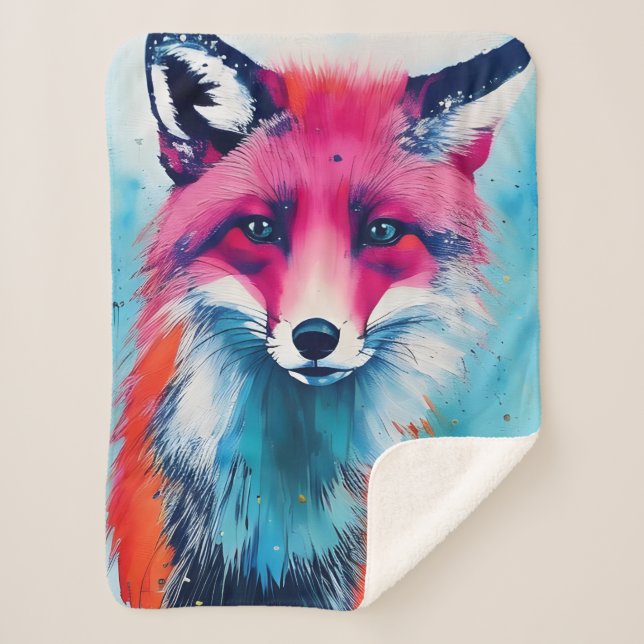Red Fox Magnet Sherpadecke (Vorderseite)
