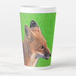 Red Fox Malerei - Original Wildlife Art Milchtasse