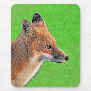 Red Fox Malerei - Original Wildlife Art Mousepad