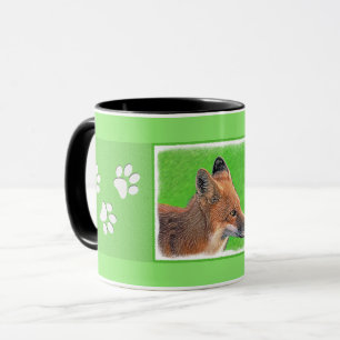 Red Fox Malerei - Original Wildlife Art Tasse