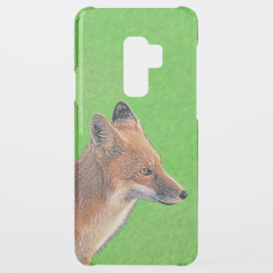 Red Fox Malerei - Original Wildlife Art Uncommon Samsung Galaxy S9 Plus Hülle