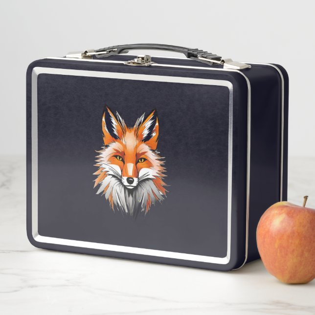 Red Fox Metal Lunch Box (Beispiel)