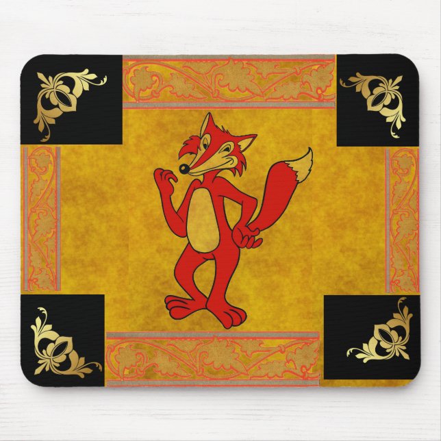 Red Fox Mouse Pad Mousepad (Vorne)