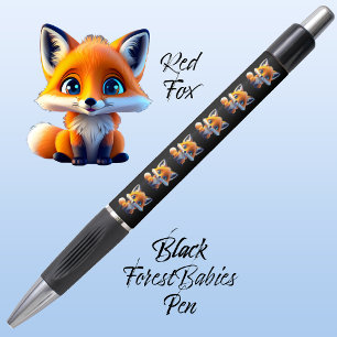 Red Fox Niedlich Whimsical Woodland Wildlife Anima Kugelschreiber
