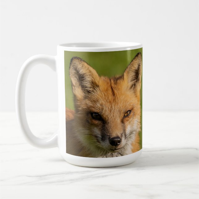 Red Fox Portrait Kaffeetasse (Links)