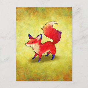 Red Fox Postkarte
