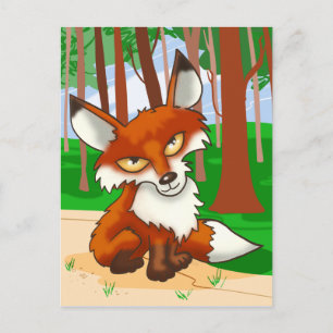 Red Fox Postkarte