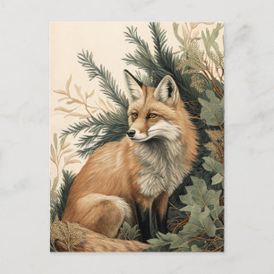 Red Fox Postkarte