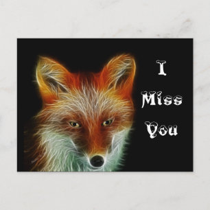Red Fox Postkarte