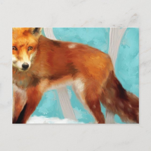Red Fox Postkarte (Vorderseite)
