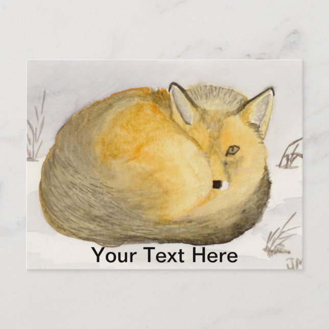 Red Fox Postkarte (Vorderseite)