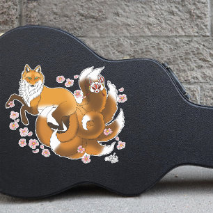 Red Fox Schwanzes Kitsune Kasai Aufkleber