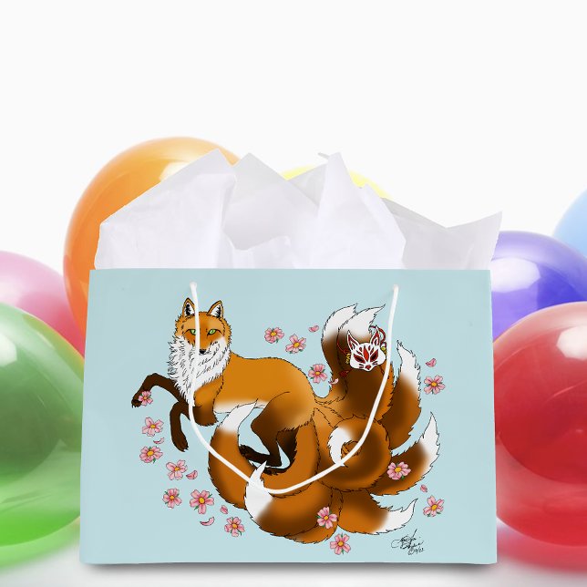 Red Fox Schwanzes Kitsune Kasai Große Geschenktüte (Von Creator hochgeladen)