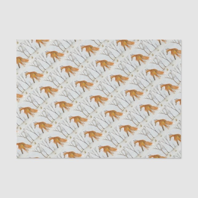 Red Fox Seidenpapier (Vorderseite)
