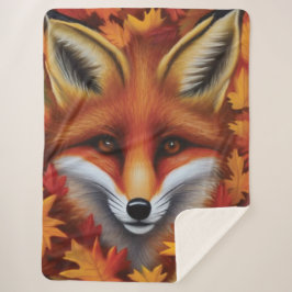 Red Fox Sherpa Blanket Sherpadecke