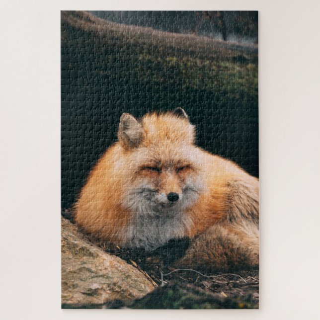 Red Fox Sleeping Puzzle (Vertikal)