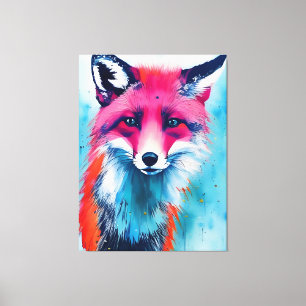 Red Fox Stretched Canvas Print Leinwanddruck