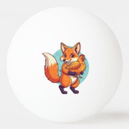 Red fox tischtennisball