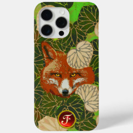 RED FOX UNTER GRÜNEN BLÄTTER UND FOLIAGE Monogramm Case-Mate iPhone Hülle