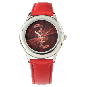 Red Fraktal Watch Armbanduhr