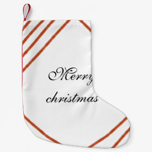 Red frame watercolor merry Christmas dd your name  Kleiner Weihnachtsstrumpf