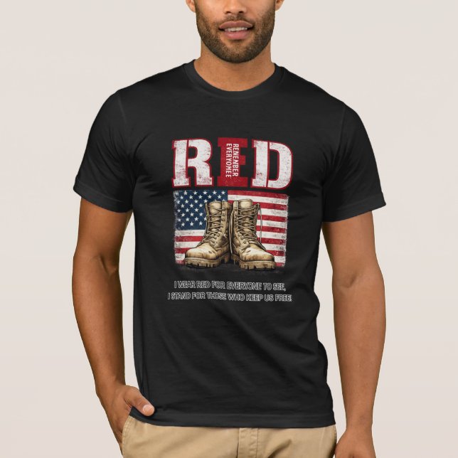 RED Freitag Kampfstiefel T-Shirt  (Vorderseite)