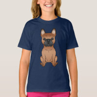Red French Bulldog / Französisch Niedlicher Cartoo