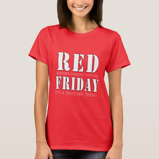 RED Friday A Military Things T-Shirt (Vorderseite)