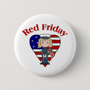 Red Friday Female Button
