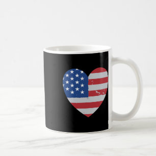 Red Friday Heart American Flag für Männer und Wo t Kaffeetasse
