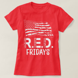 RED Fridays Denken Sie daran, dass alle Militär ei T-Shirt