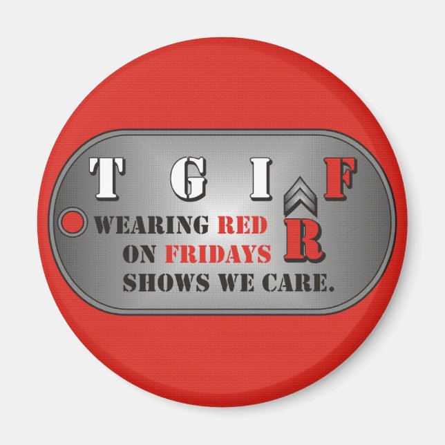 Red Fridays Magnet (Vorne)