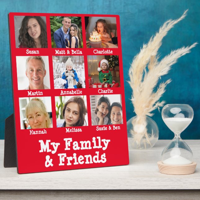 Red Friends & Familienname & Foto Demenz Speicher Fotoplatte (Seite)