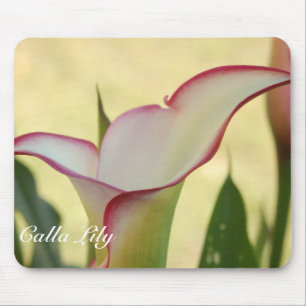 Red Fringe Calla Lily Mousepad