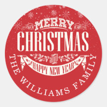 Red Frohe Weihnachten und ein glückliches neues Ja