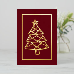 Red Frohe Weihnachten! Weihnachten Urlaub Ihre Wor Folien Feiertagskarte