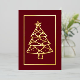 Red Frohe Weihnachten! Weihnachten Urlaub Ihre Wor Folien Feiertagskarte