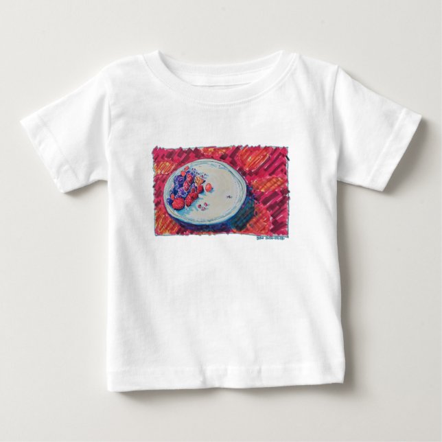 Red Fruits Bowl Baby T-shirt (Vorderseite)