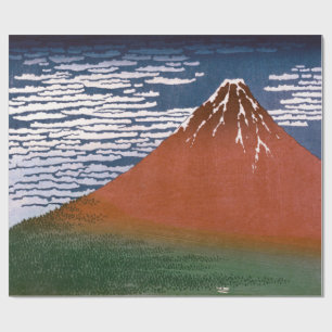 Red Fuji, Aka Fujiyama Volcano Katsushika Hokusai Geschenkpapier