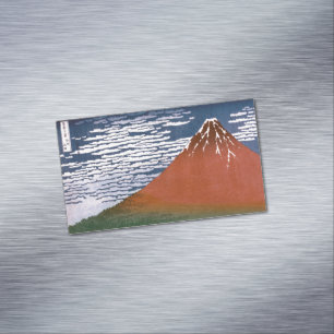 Red Fuji, Aka Fujiyama Volcano Katsushika Hokusai Magnetische Visitenkarte