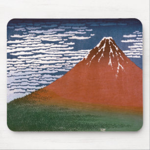 Red Fuji, Aka Fujiyama Volcano Katsushika Hokusai Mousepad